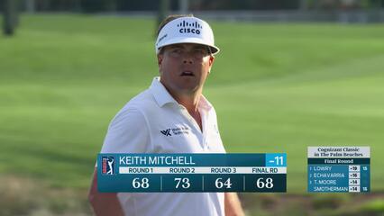 Keith Mitchell sinks 3-foot birdie putt on No. 18 at Cognizant Classic