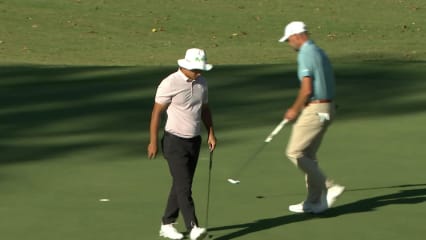 Zecheng Dou cards birdie at Sanderson Farms