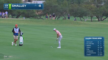 Alex Smalley's 89-yard approach sets up birdie on No. 17 at Valero