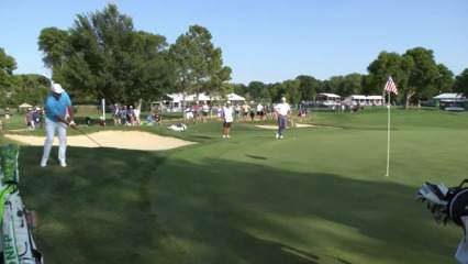Darren Clarke's chip leads to birdie at Sanford International