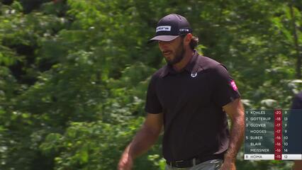 Max Homa holes 12-foot greenside shot for birdie on No. 12 at John Deere