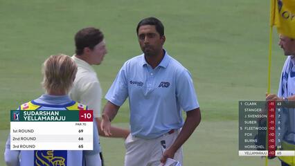 Sudarshan Yellamaraju makes birdie on No. 18 at RBC Canadian