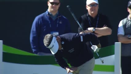 Jason Bohn takes a bow on No. 16 at Waste Management