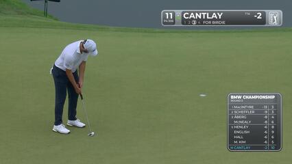 Patrick Cantlay makes birdie on No. 11 at BMW Championship