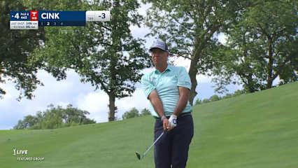 Stewart Cink holes 17-footer for birdie at John Deere