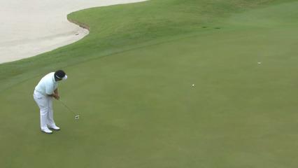 Kiradech Aphibarnrat drains birdie putt at Puerto Rico