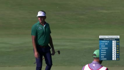 Kelly Kraft sends in eagle putt from off the green at Fortinet Championship