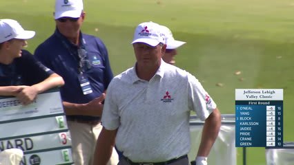 Retief Goosen makes birdie on No. 13 at Jefferson Lehigh Valley Classic