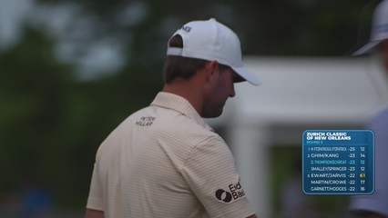 Thompson/Eckroat makes birdie on No. 13 at Zurich Classic
