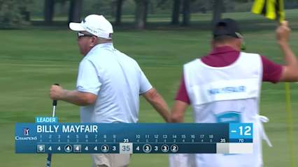 Billy Mayfair makes birdie on No. 14 at Shaw Charity