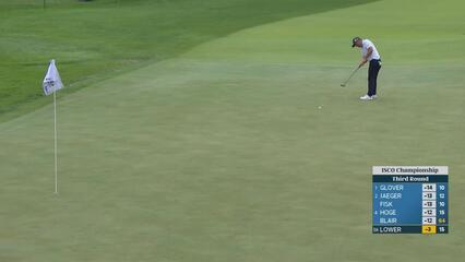 Justin Lower sinks 46-foot birdie putt on No. 16 at ISCO Championship