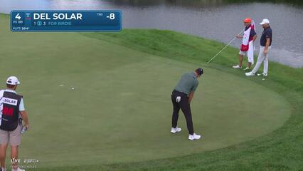 Cristobal Del Solar sinks a 20-foot birdie putt on No. 4 at 3M Open