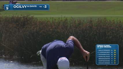 Davis/Geoff Ogilvy makes birdie on No. 9 at Zurich Classic