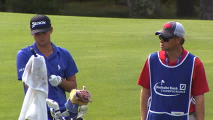 Smylie Kaufman hits approach stiff at Deutsche Bank