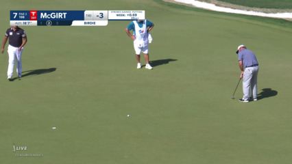 William McGirt drains birdie putt at Valero