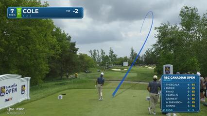 Eric Cole hits tee shot to 11 feet, sets up birdie on No. 7 at RBC Canadian