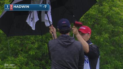 Adam Hadwin sinks 4-foot putt for birdie on No. 1 at RBC Canadian
