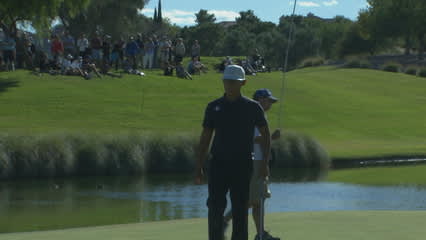 Whee Kim flushes a 23-foot birdie putt at Shriners