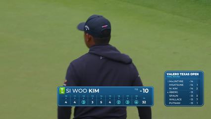 Si Woo Kim drains 5-foot birdie putt on No. 18 at Valero