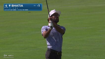 Akshay Bhatia makes birdie on No. 4 at Procore