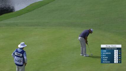 Charlie Wi makes birdie on No. 17 at Hoag Classic