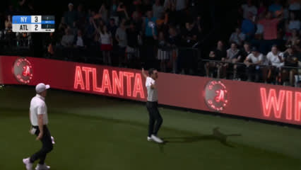 Billy Horschel holes clutch birdie putt on the Hammer, leading to ATL victory at TGL Finals