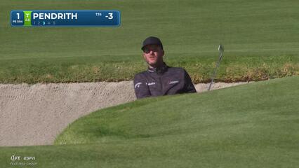 Taylor Pendrith sinks 6-foot birdie putt on No. 1 at The Genesis