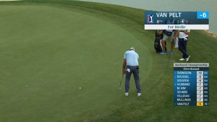 Bo Van Pelt makes 11-foot birdie from the fringe at Barbasol