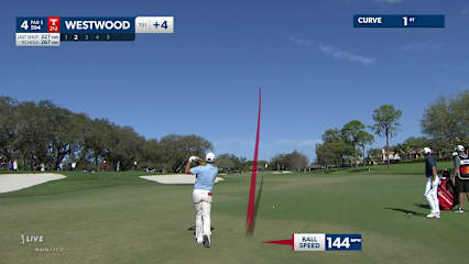 Lee Westwood reaches in two to set up birdie at Arnold Palmer
