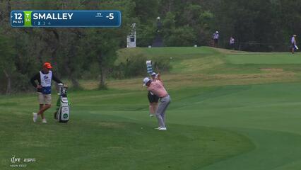 Alex Smalley gets up-and-down from 16 inches for birdie on No. 12 at Valero