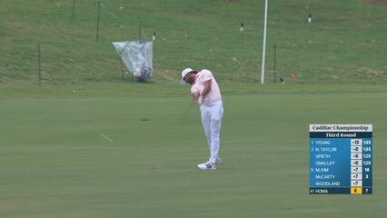 Max Homa reaches par-5 No. 8 in two, makes eagle at Cadillac