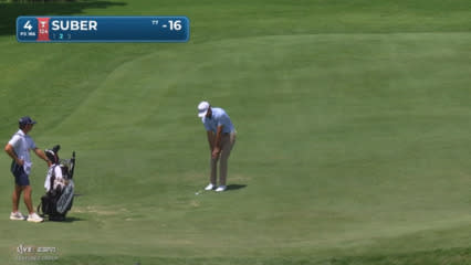 Jackson Suber holes 82-foot shot for birdie on No. 4 at THE CJ CUP