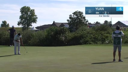 Carl Yuan drains long-range birdie putt at Korn Ferry Tour Champ
