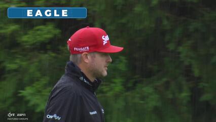 Taylor Pendrith sinks 36-foot eagle putt on No. 1 at RBC Canadian