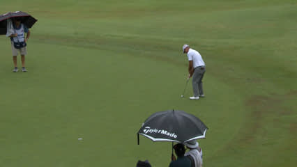 Ryan Armour rolls in putt for birdie at Barbasol 