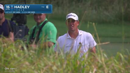 Chesson Hadley makes birdie on No. 15 at Wyndham