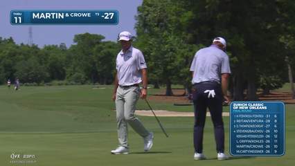 Crowe/Martin makes birdie on No. 11 at Zurich Classic