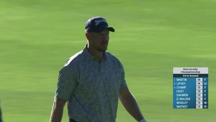 Jacques Kruyswijk makes birdie on No. 18 at Barracuda