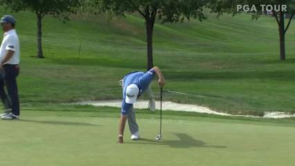 Davis Riley makes birdie on No. 11 at Boise Open