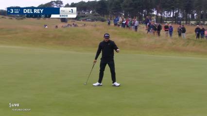 Alejandro Del Rey makes birdie at Genesis Scottish Open