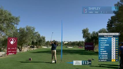Neal Shipley dials in tee shot and birdies at Shriners Children's Open