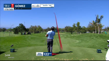 Fabián Gómez dials in tee shot to set up birdie at Mexico Open