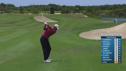 Aaron Wise's 150-yard approach sets up birdie on No. 13 at Corales Puntacana