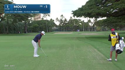 William Mouw hits 167-yard approach to 16 feet, sets up birdie on No. 1 at Sony Open