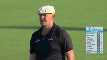 Harry Hall makes birdie on No. 18 at BMW Championship