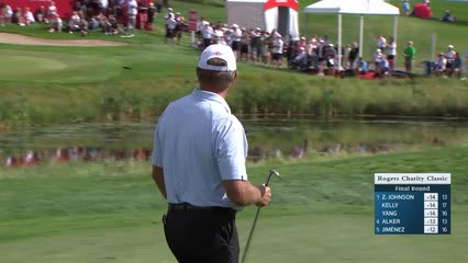 Retief Goosen makes birdie on No. 18 at Rogers Charity Classic