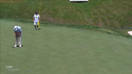 Brian Stuard sinks putt for birdie at John Deere
