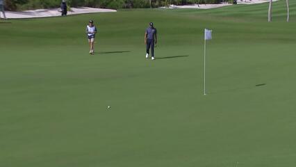 Jack Maguire makes birdie putt on No. 7 at Great Abaco Classic