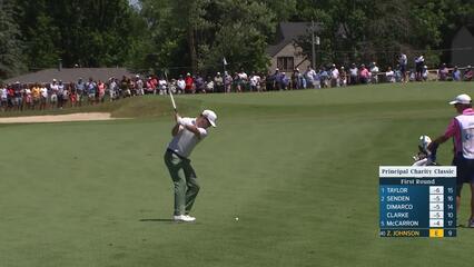 Zach Johnson makes birdie on No. 10 at Principal Charity Classic