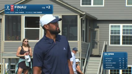 Tony Finau's 153-yard approach sets up birdie on No. 2 at 3M Open